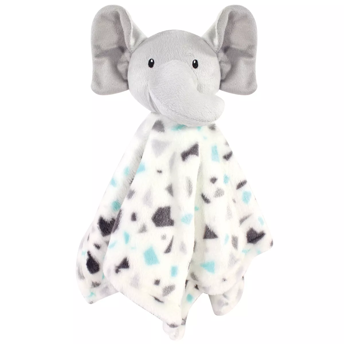 Luvable Friends Baby Plush Blanket and Security Blanket, Terrazzo Elephant, One Size