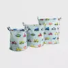 Set of 3 Trains and Trucks Storage Bin - Dream Factory