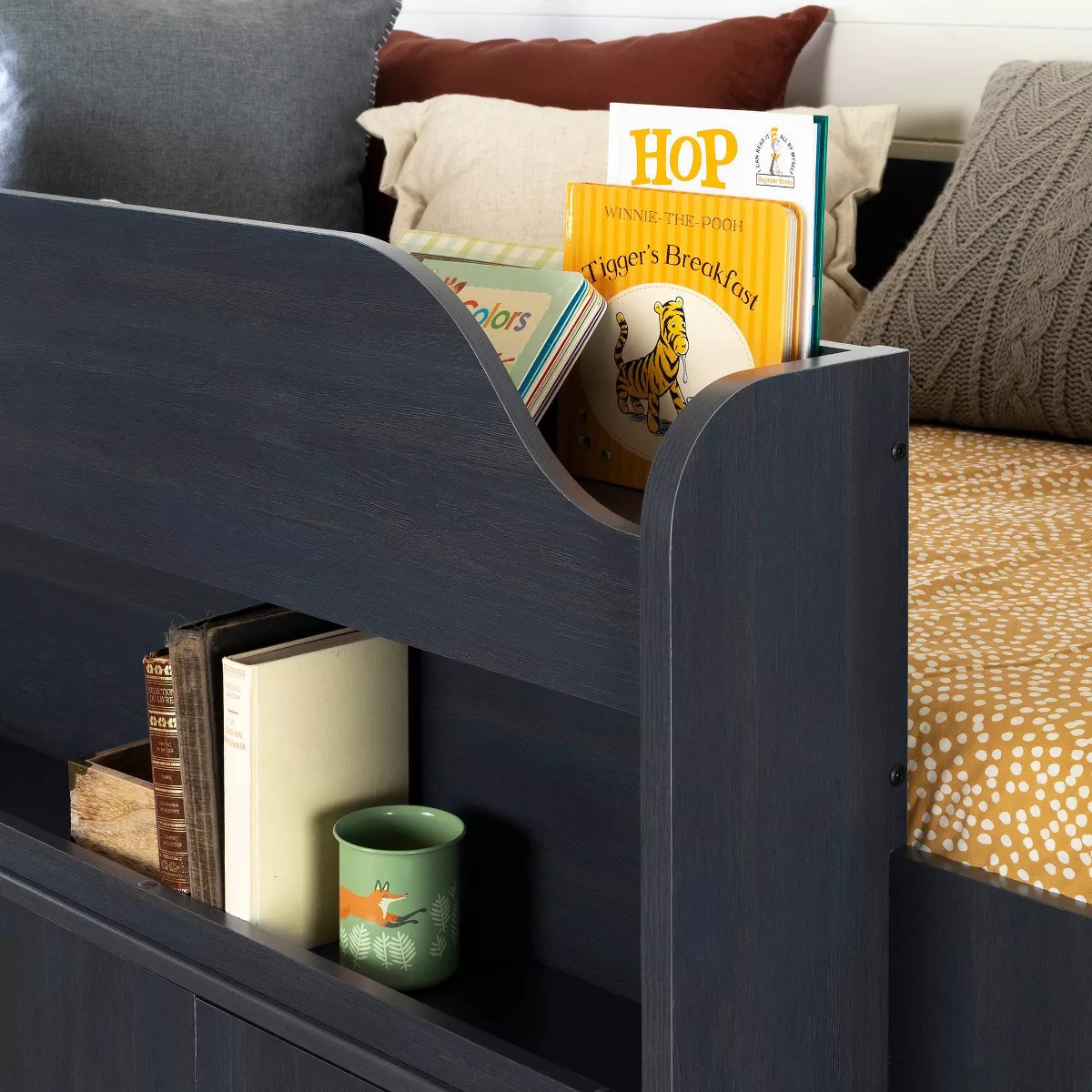 Twin Asten Loft Bed with Desk Blueberry - South Shore