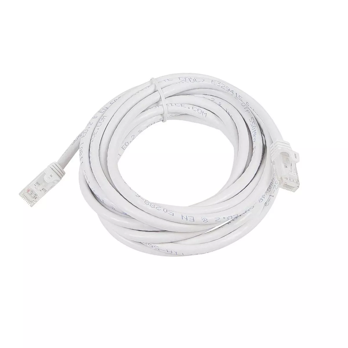 Monoprice Cat5e Ethernet Patch Cable - 14 Feet - White | Network Internet Cord - Snagless RJ45, Stranded, 350Mhz, UTP, Pure Bare Copper Wire, 24AWG -