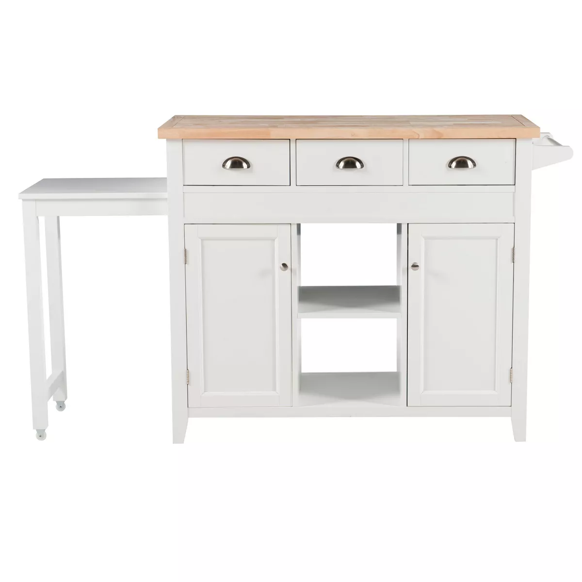Sheridan Kitchen Cart - White - Linon