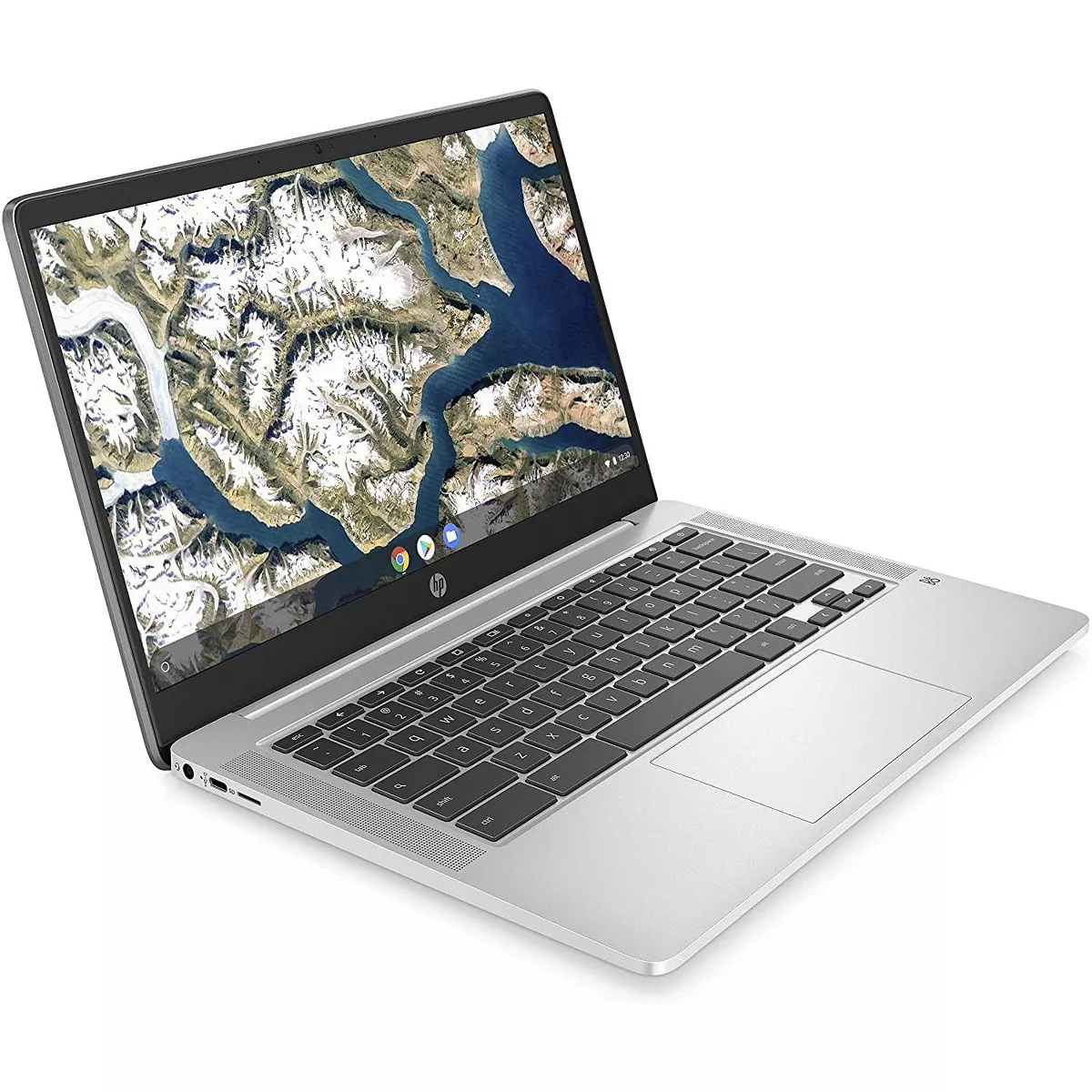 HP Chromebook 14-inch HD Laptop, Intel Celeron N4000 (1.10 GHz) 4GB RAM, 64 GB eMMC SSD (14a-na0010ca, Mineral Silver)
