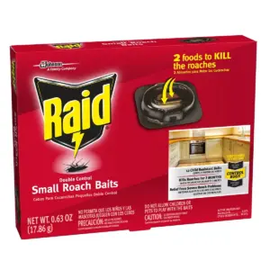 Raid Double Control Small Roach Baits - 0.63oz/12ct