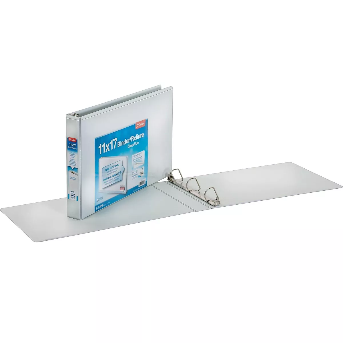 Cardinal 11 x 17 ClearVue Slant-D Ring Binder 1 1/2