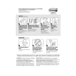 Command 2 Hangers/4 Strips per pk Spray Bottle Hangers White
