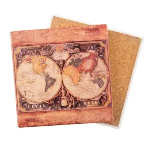 Thirstystone Old Map 4 Piece Occasions Coaster Set