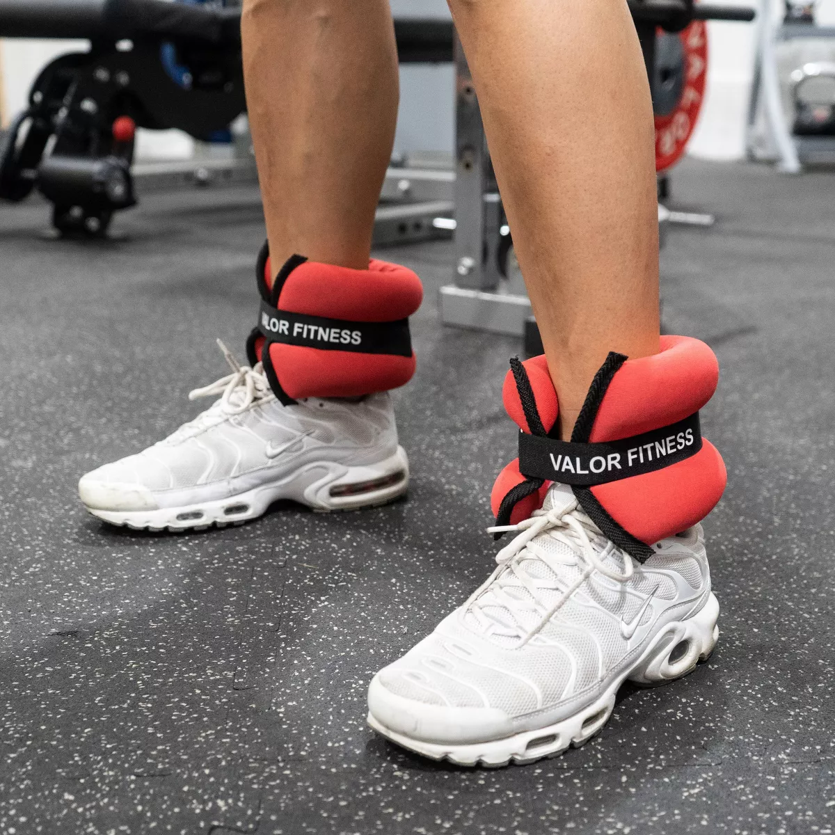 Valor Fitness Ankle and Wrist Weight Pair - Red (3lbs)