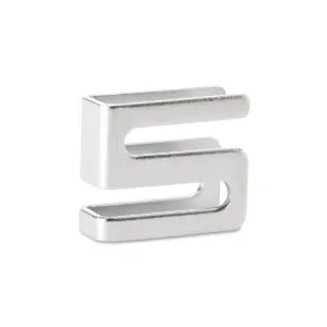 Alera Wire Shelving S Hooks, Metal, Silver, 4 Hooks/Pack SW59SHSR