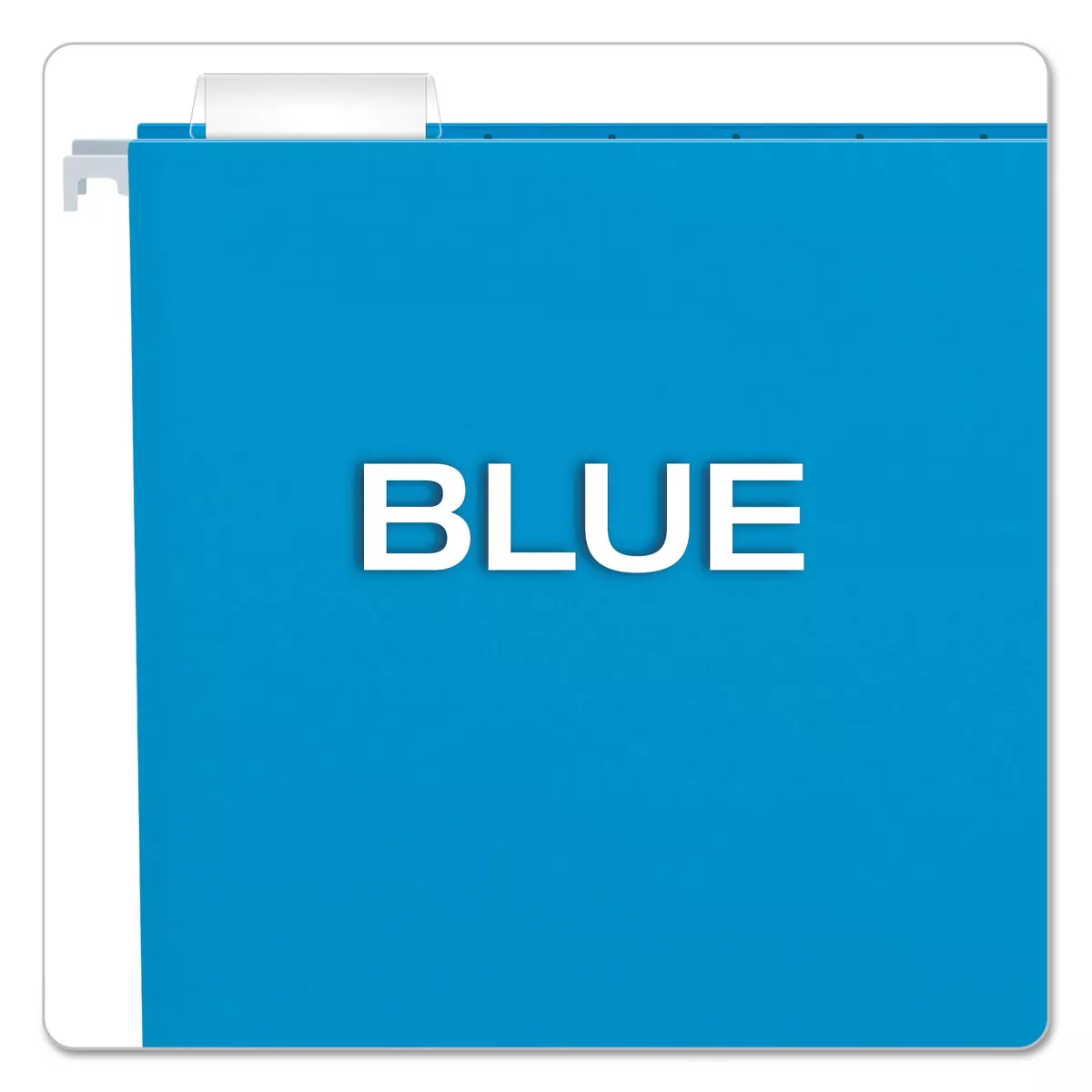 Pendaflex Essentials Colored Hanging Folders 1/5 Tab Letter Blue 25/Box 81603