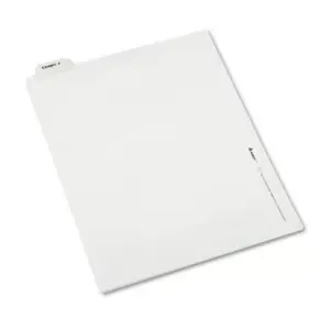 Avery-Style Preprinted Legal Bottom Tab Divider Exhibit F Letter White 25/PK 11945