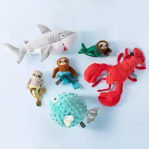 PetShop by Fringe Studio Puffed Up Puffer Fish Dog Toy