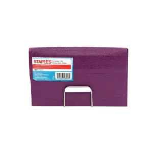 Staples Plastic Coupon Organizer with 1/2
