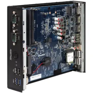 Shuttle XPC DS77U Nettop Computer - Celeron 3865U - Slim PC - Black - Intel HD Graphics 610 - Wireless LAN