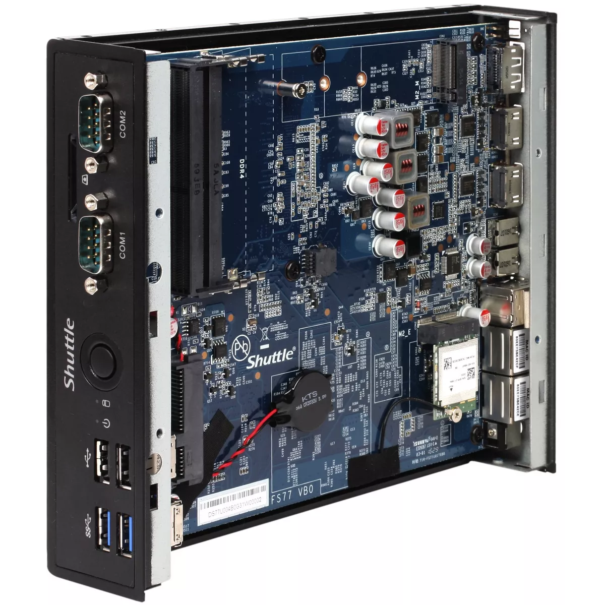 Shuttle XPC DS77U Nettop Computer - Celeron 3865U - Slim PC - Black - Intel HD Graphics 610 - Wireless LAN