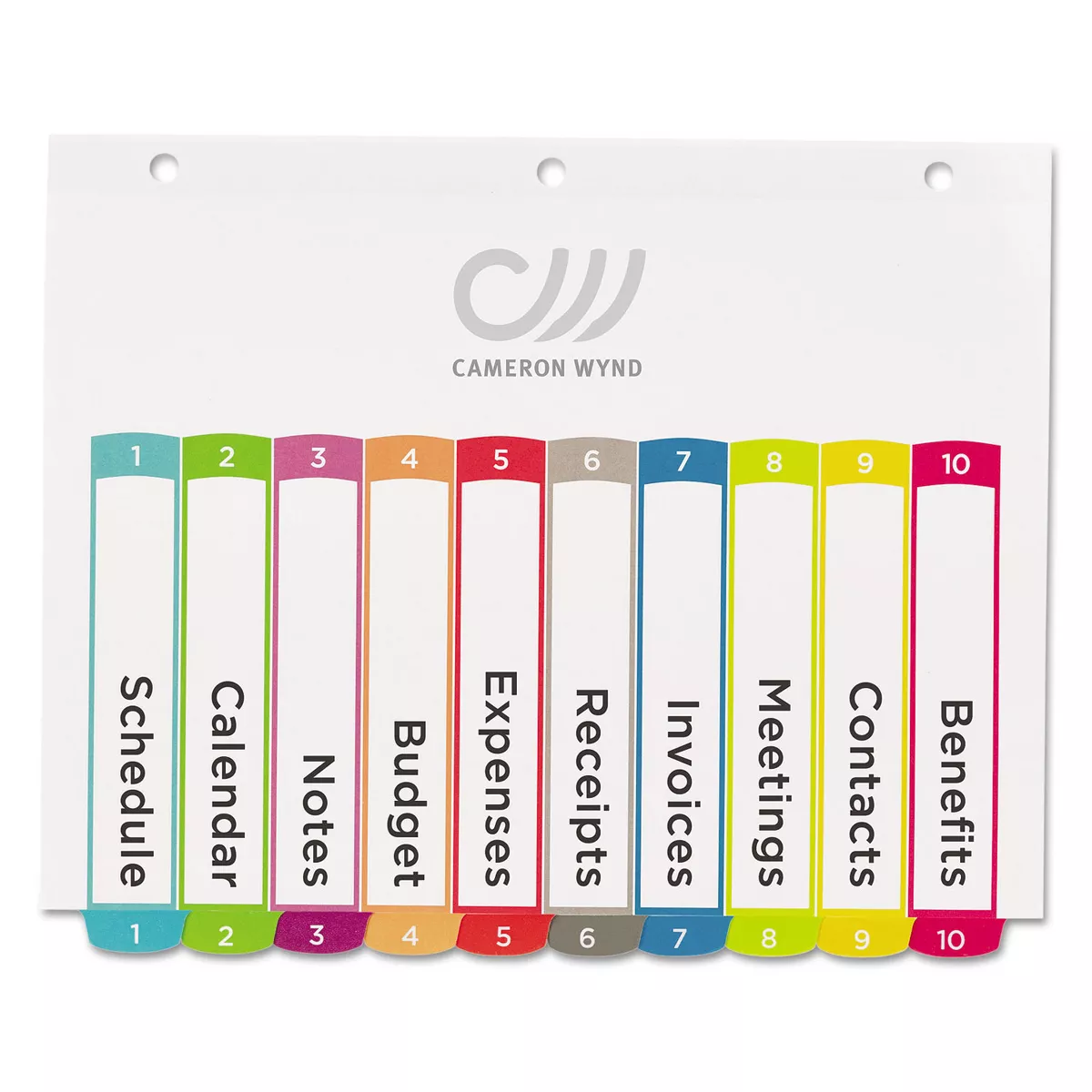 Avery Ready Index Table of Contents Dividers Multicolor Tabs 1-10 Letter 11842