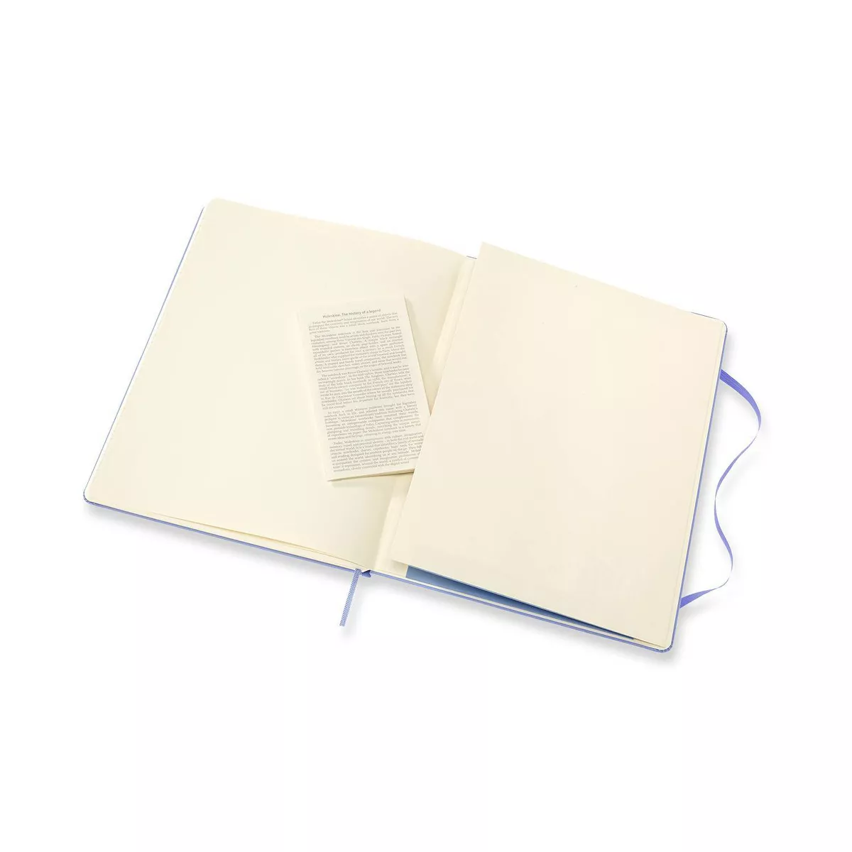 Moleskine 192 sheet 1 Subject Narrow Ruled Notebook 9.75"x7.5" Hard Cover Classic Hydrangea Blue