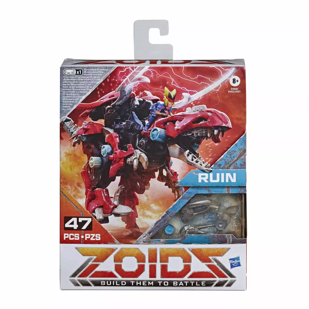 Zoids Mega Battlers Ruin - Deinonychus Raptor -Type Buildable Beast Figure, Motorized Motion - Kids Toys Ages 8 and Up,