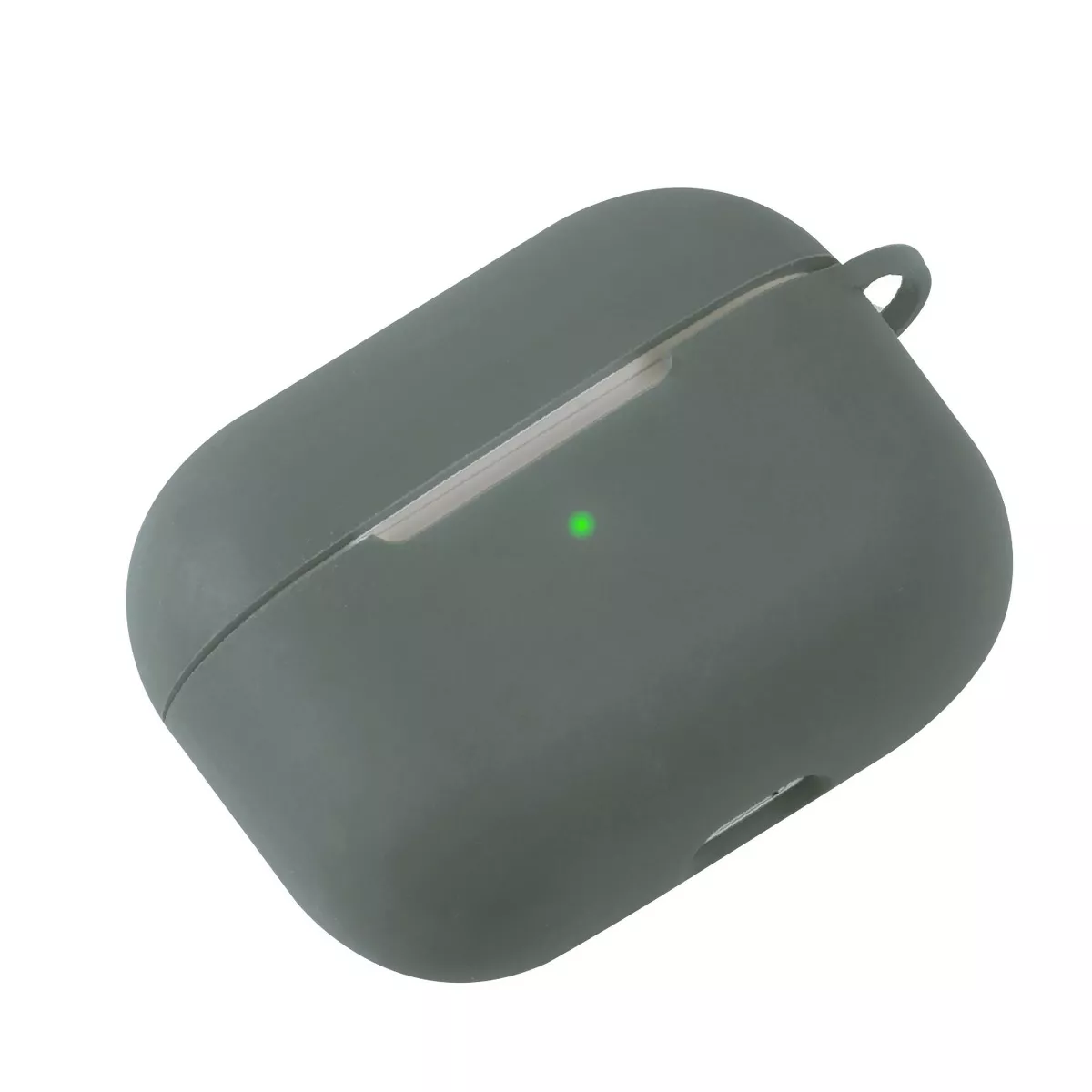 Insten Silicone Protective Case with Carabiner Clip Compatible With Apple AirPods Pro, Green