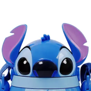 Disney Lilo & Stitch 22oz Plastic Flip Top Tumbler with Strap Blue