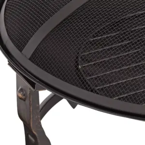 John Timberland Black Iron Outdoor Fire Pit Round 24