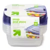 Snap and Store Small Rectangle Food Storage Container - 5ct/24 fl oz - up & up™