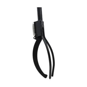 Sunnydaze Indoor/Outdoor Fireplace or Fire Pit Heavy-Duty Steel Spring Lever Firewood Log Grabber Tool - 36