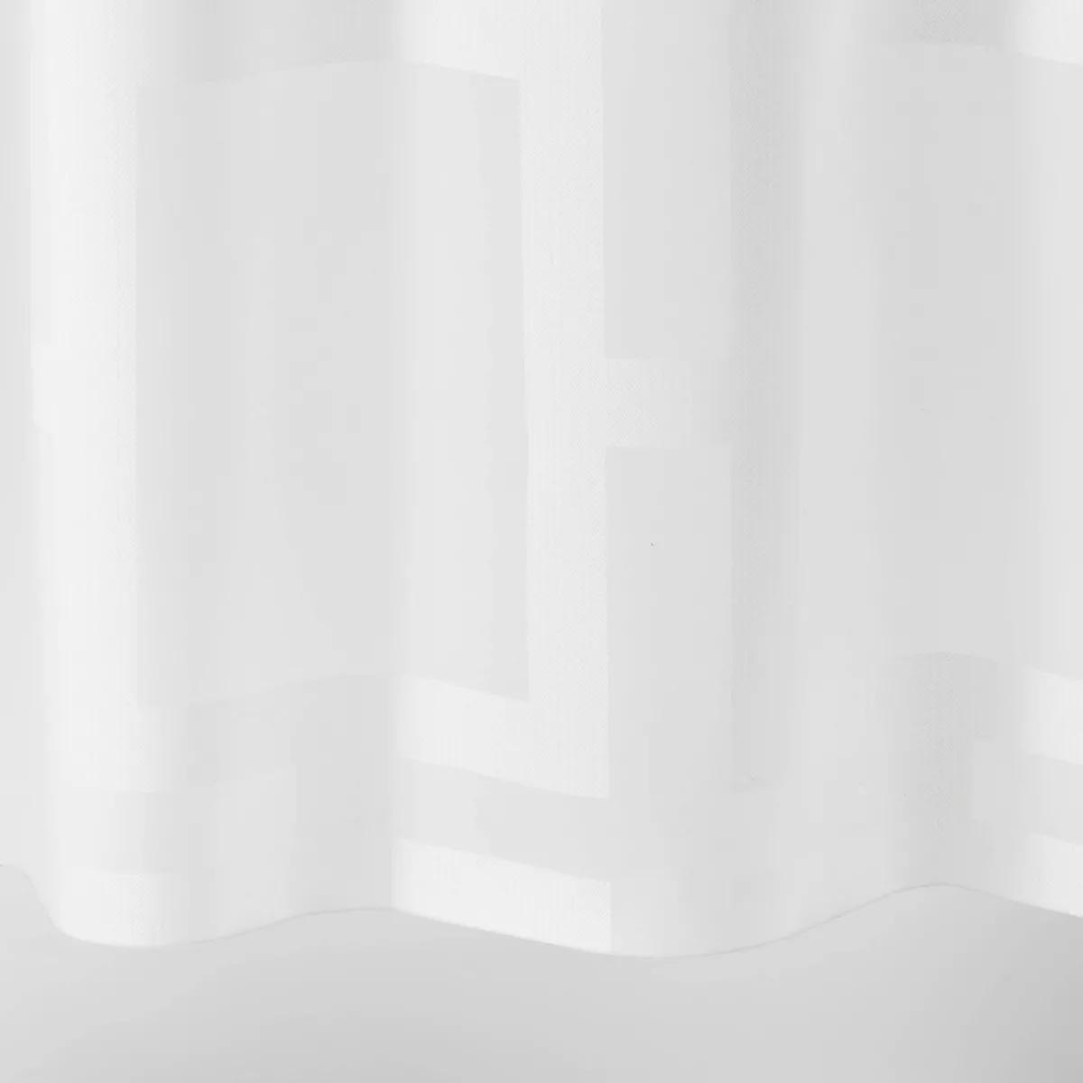 Grid Shower Curtain White - Room Essentials™