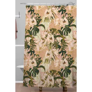 Marta Barragan Camarasa Flowering Tropical bloom Shower Curtain Pink - Deny Designs