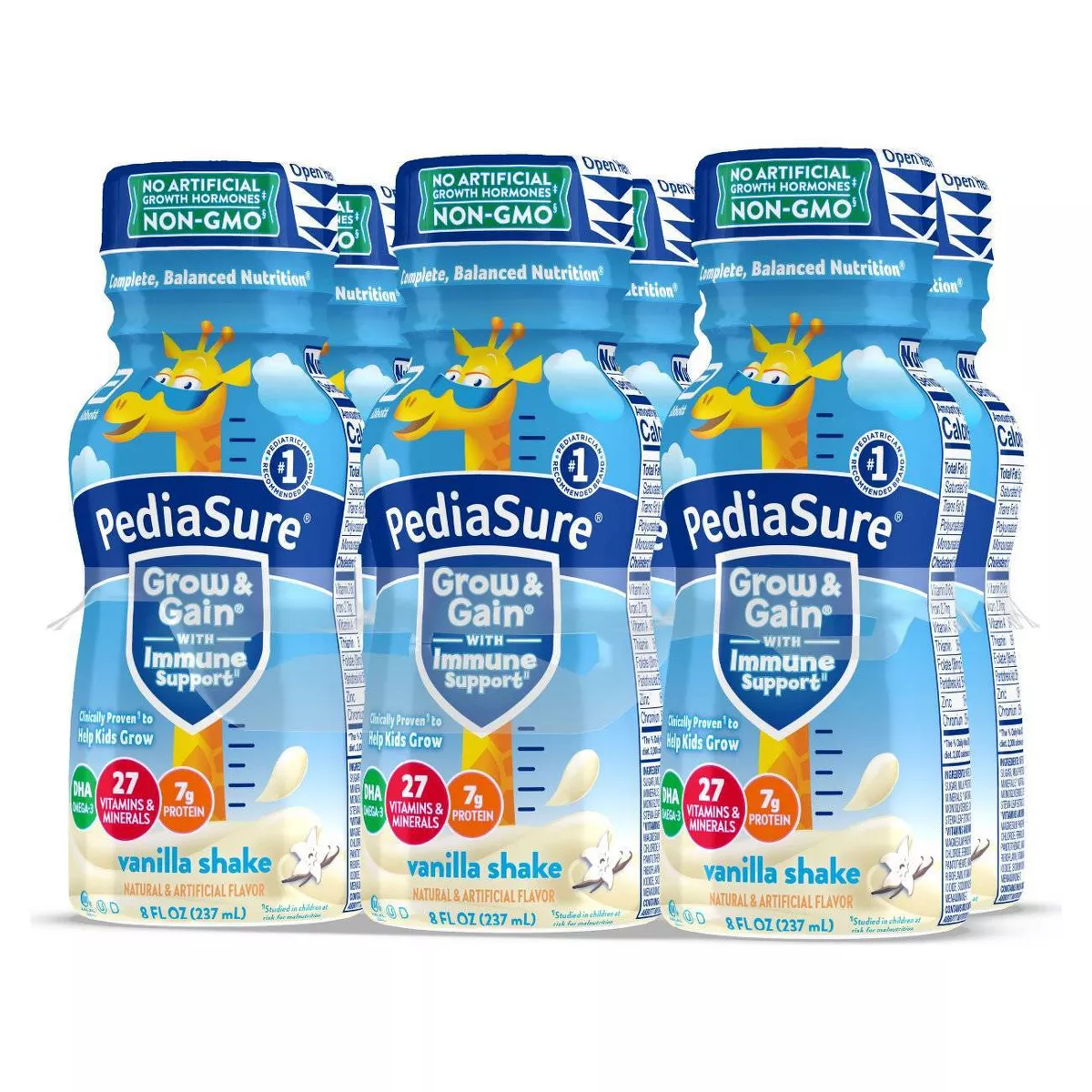 PediaSure Grow & Gain Kids' Nutritional Shake Vanilla - 6 ct/48 fl oz