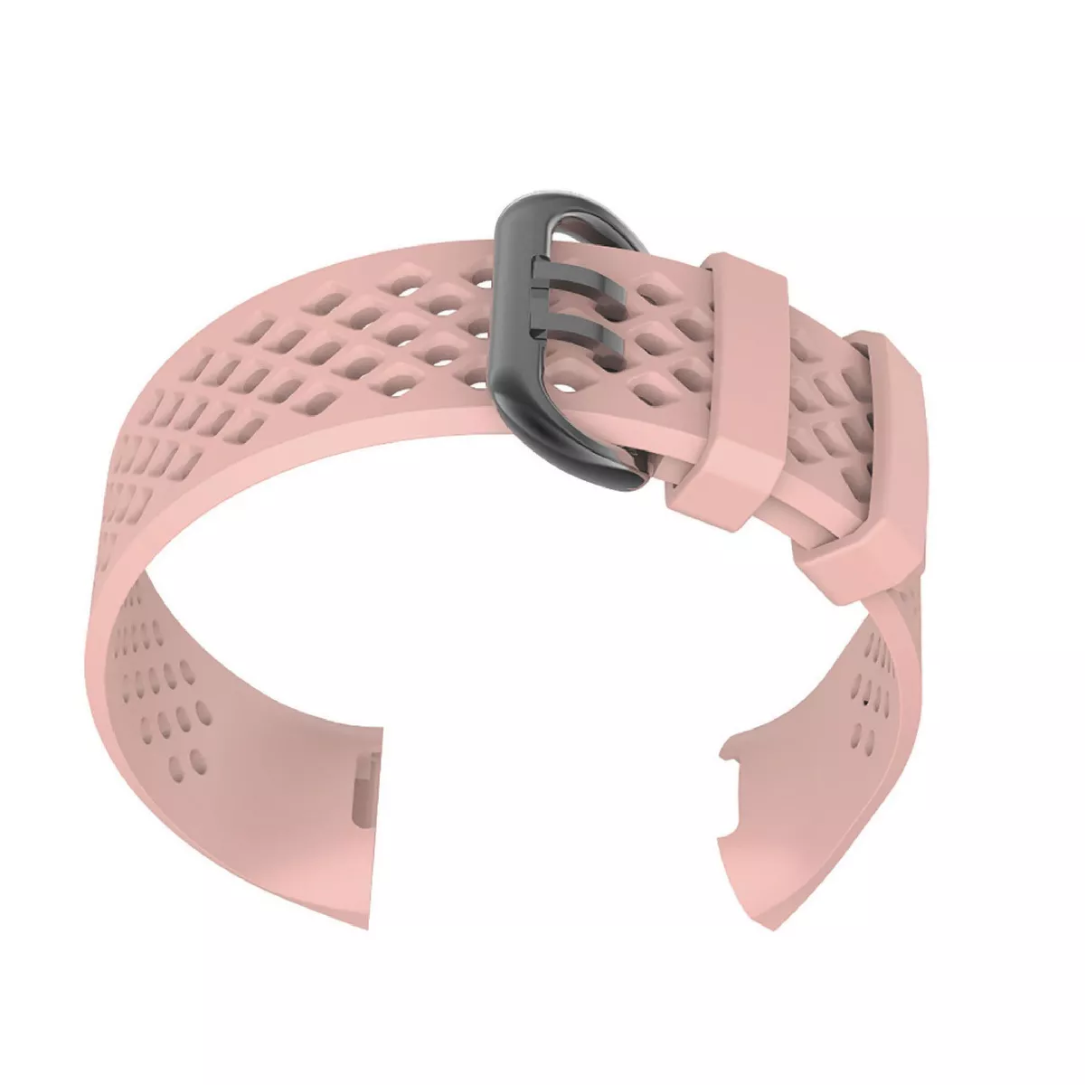 Insten Soft TPU Rubber Replacement Band Compatible with Fitbit Charge 4 & Charge 3, Pink