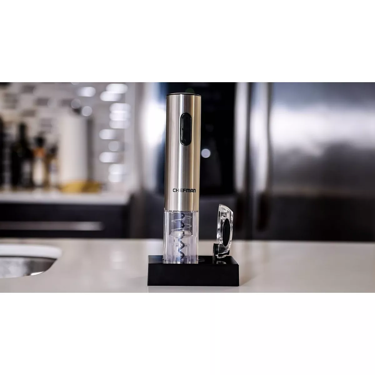 Chefman Stainless Steel Electric Wine Opener