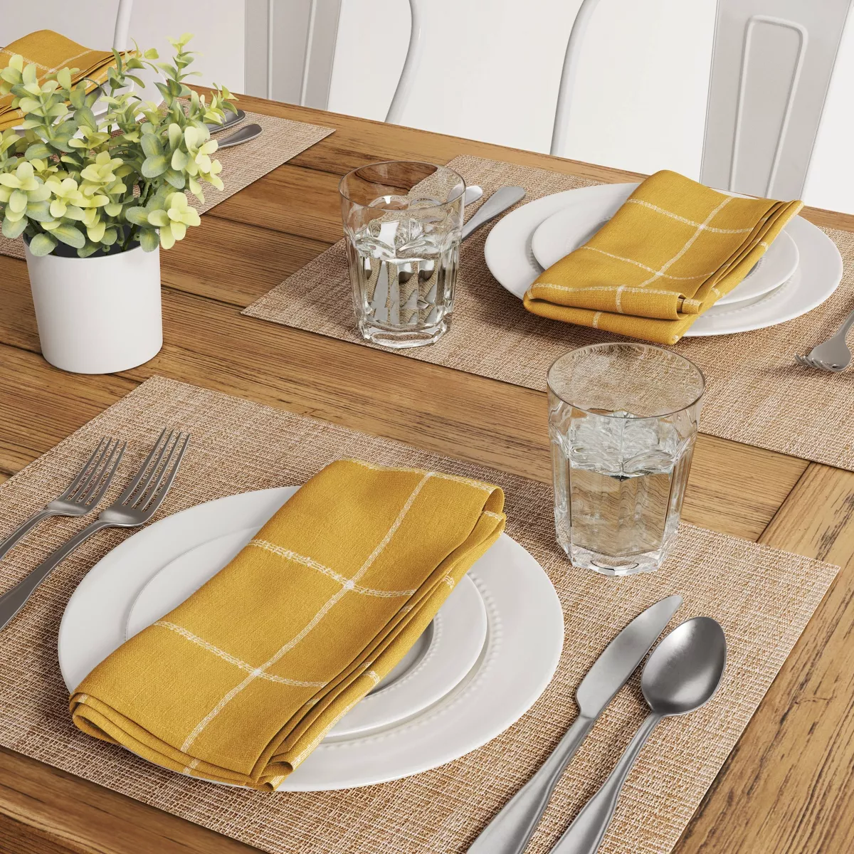 Textilene Woven Metallic Placemat Gold - Threshold™
