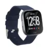 Insten Canvas Woven Fabric Band for Fitbit Versa 2 / 1 / Lite / SE, Replacement Strap, Navy Blue