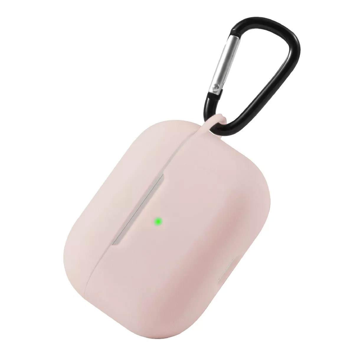 For AirPods Pro Case Silicone Protective Cover Skin with Keychain for Apple Airpod Pro 3 3rd 2019 Wireless Charging Earbuds Case, Sand Pink by Insten