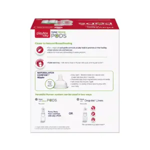 Playtex Nurser Silicone PODS Baby Bottle Liner Starter Set