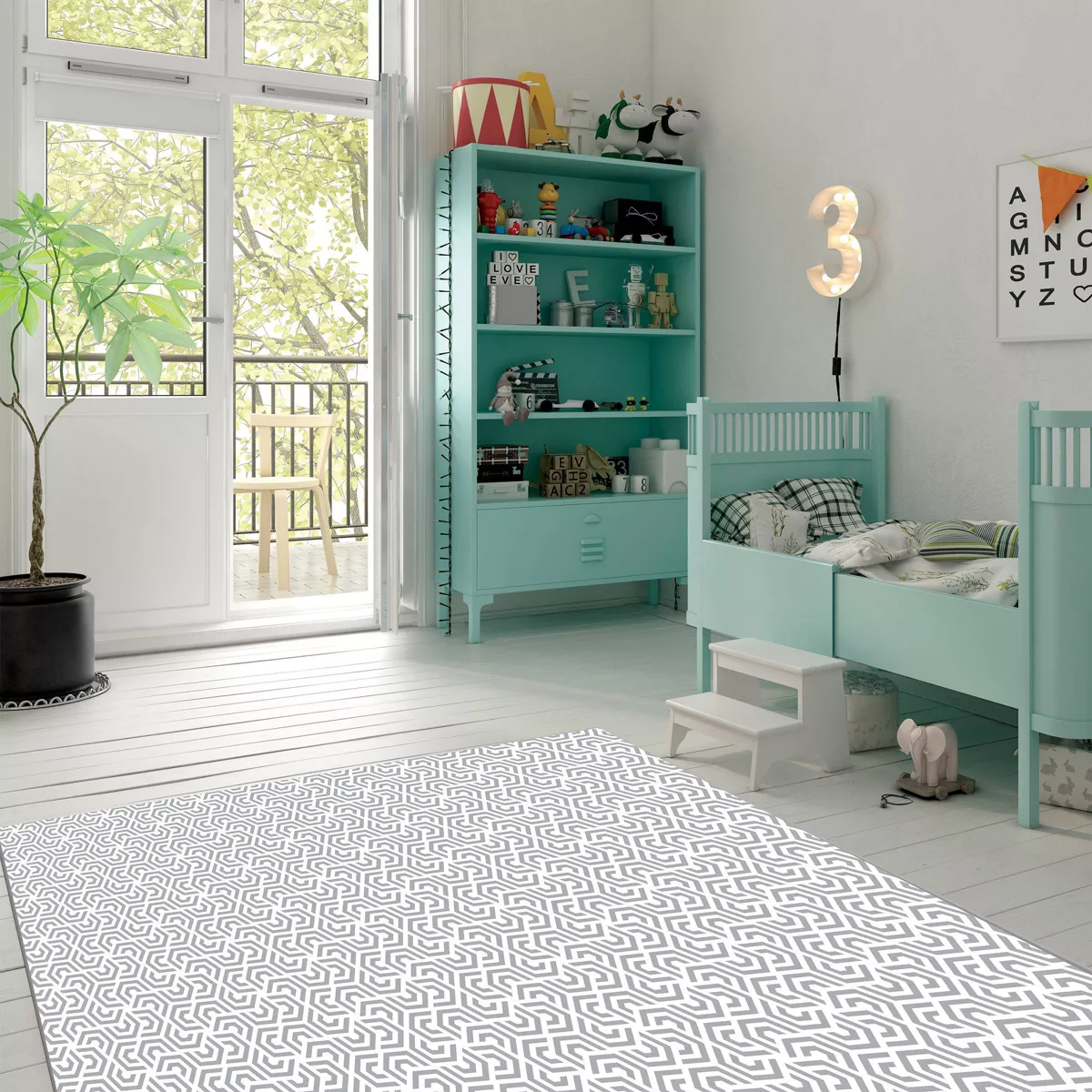 TCG Luxury Gelli Mat Playmat - Gray/White - 0-3 Years