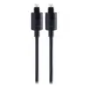 Philips 10' Toslink Digital Fiber Optic Cable with Mini Adapter - Black