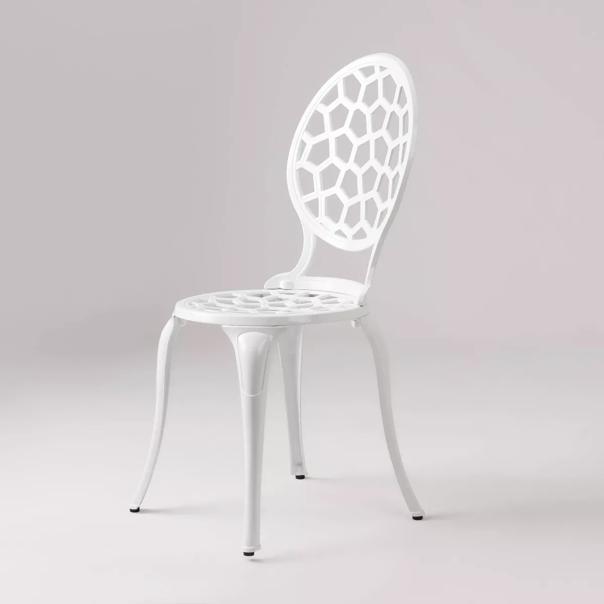 Vashon 3pc Aluminum Bistro Set - White - Balkene Home