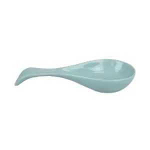 Home Basics Ceramic Spoon Rest, Turquoise