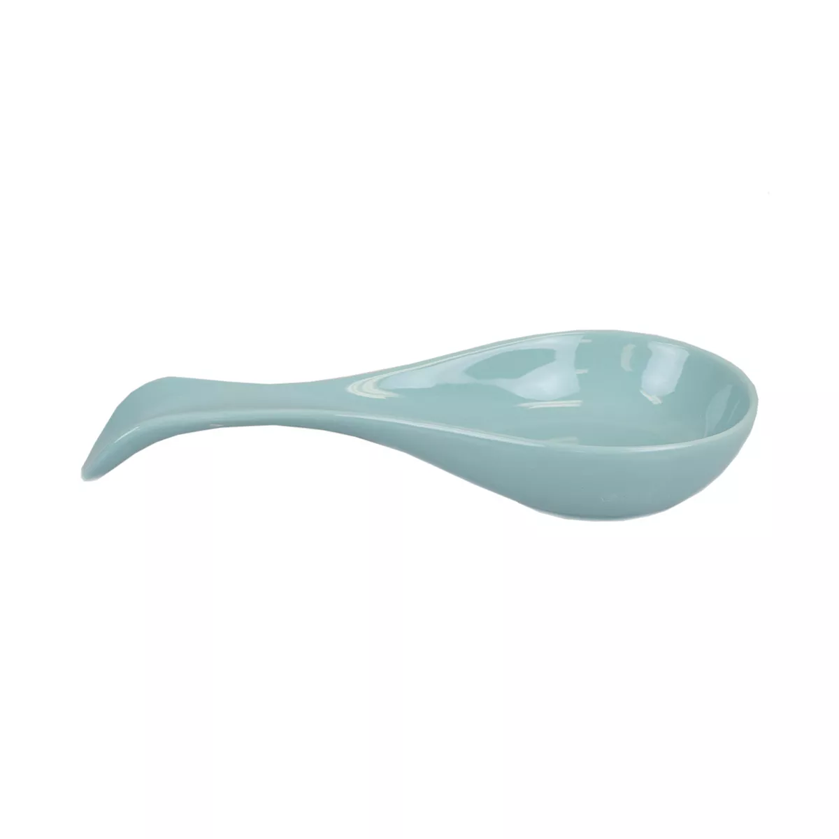 Home Basics Ceramic Spoon Rest, Turquoise
