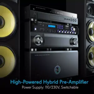 Pyle P2001BT 2,000 Watt Multi Channel Bluetooth Home Theater Hybrid Amplifier Receiver Pre-Amplifier with MP3/USB/SD/AUX Readers and FM Radio, Black