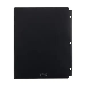 Staples 2 Pocket Poly Folder Black 920300