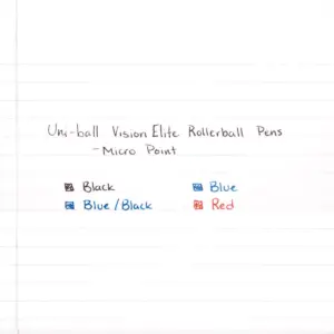 uni-ball VISION ELITE Roller Ball Stick Waterproof Pen Red Ink Super Fine 69022