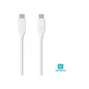 Monoprice USB & Lightning Cable - 0.5 Meter - White | 2.0 USB-C to USB-C 3A 480 Mbps - Select Series