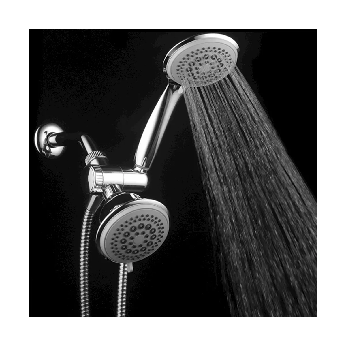 Dual Shower Head Ultra - Luxury Combo Shower System Chrome - Dreamspa