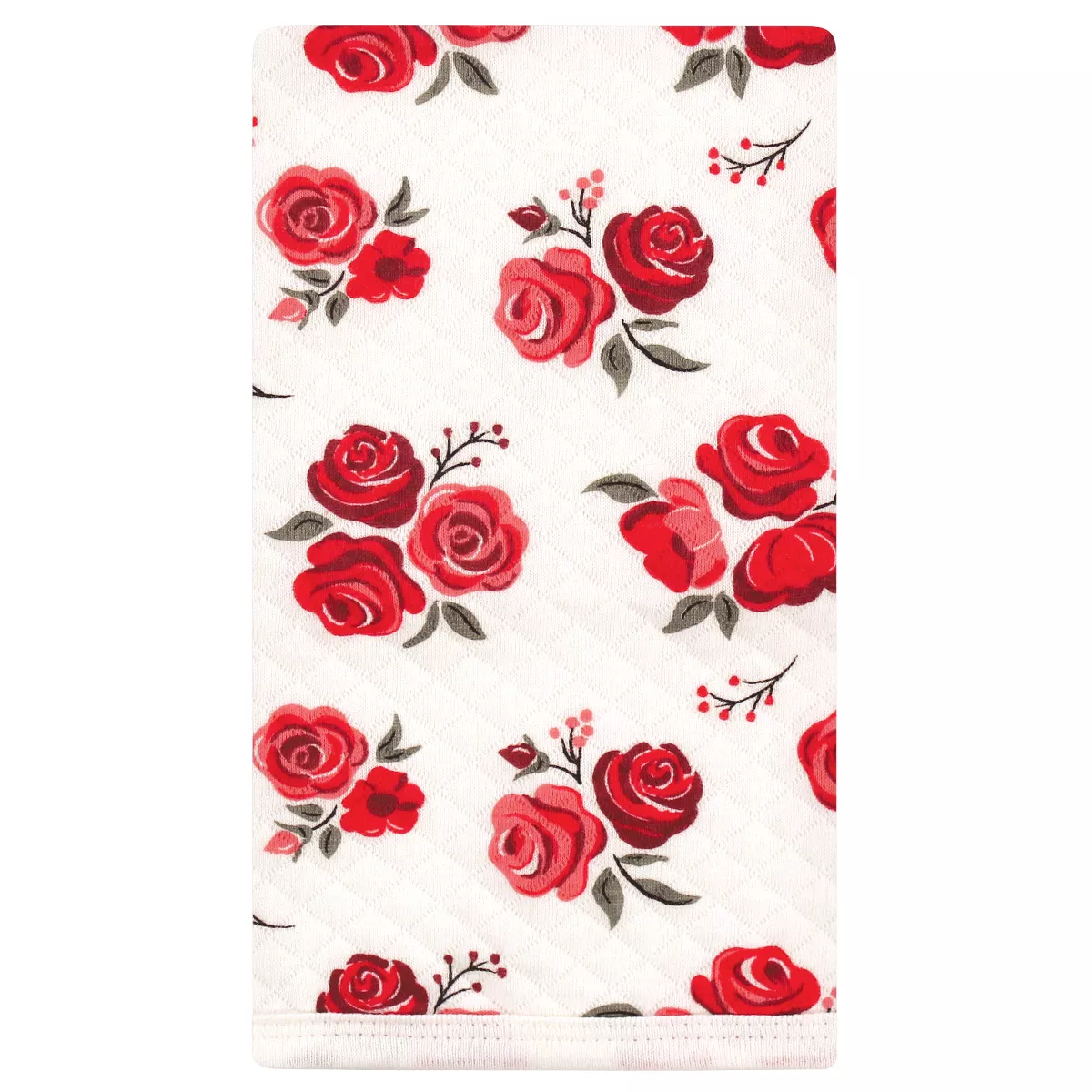 Hudson Baby Infant Girl Quilted Burp Cloths 10pk, Rose Leopard, One Size