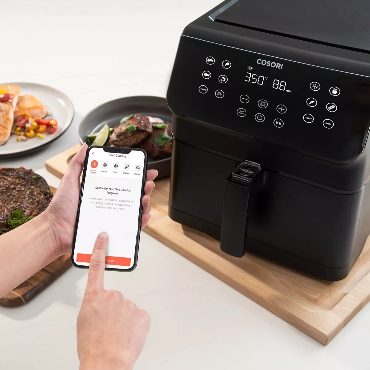 Cosori Pro XLS II Smart 5.8qt Digital Air Fryer with Pizza Pan