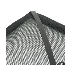 Sunnydaze Outdoor Heavy-Duty Steel Mesh Square Camp Fire Pit Spark Screen Lid with Grabber Ring Top - 36