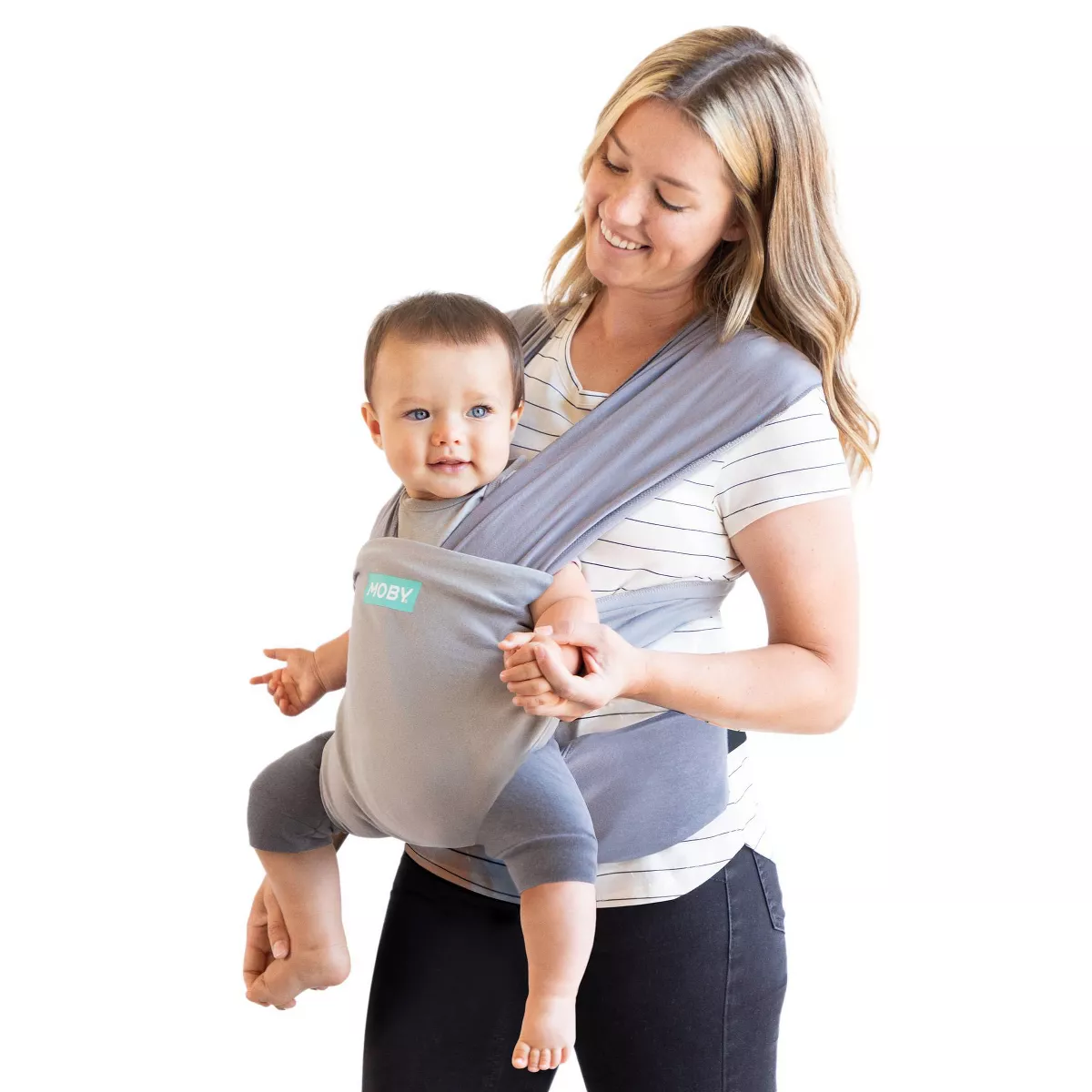 Moby Wrap Easy-Wrap Baby Carrier - Smoked Pearl
