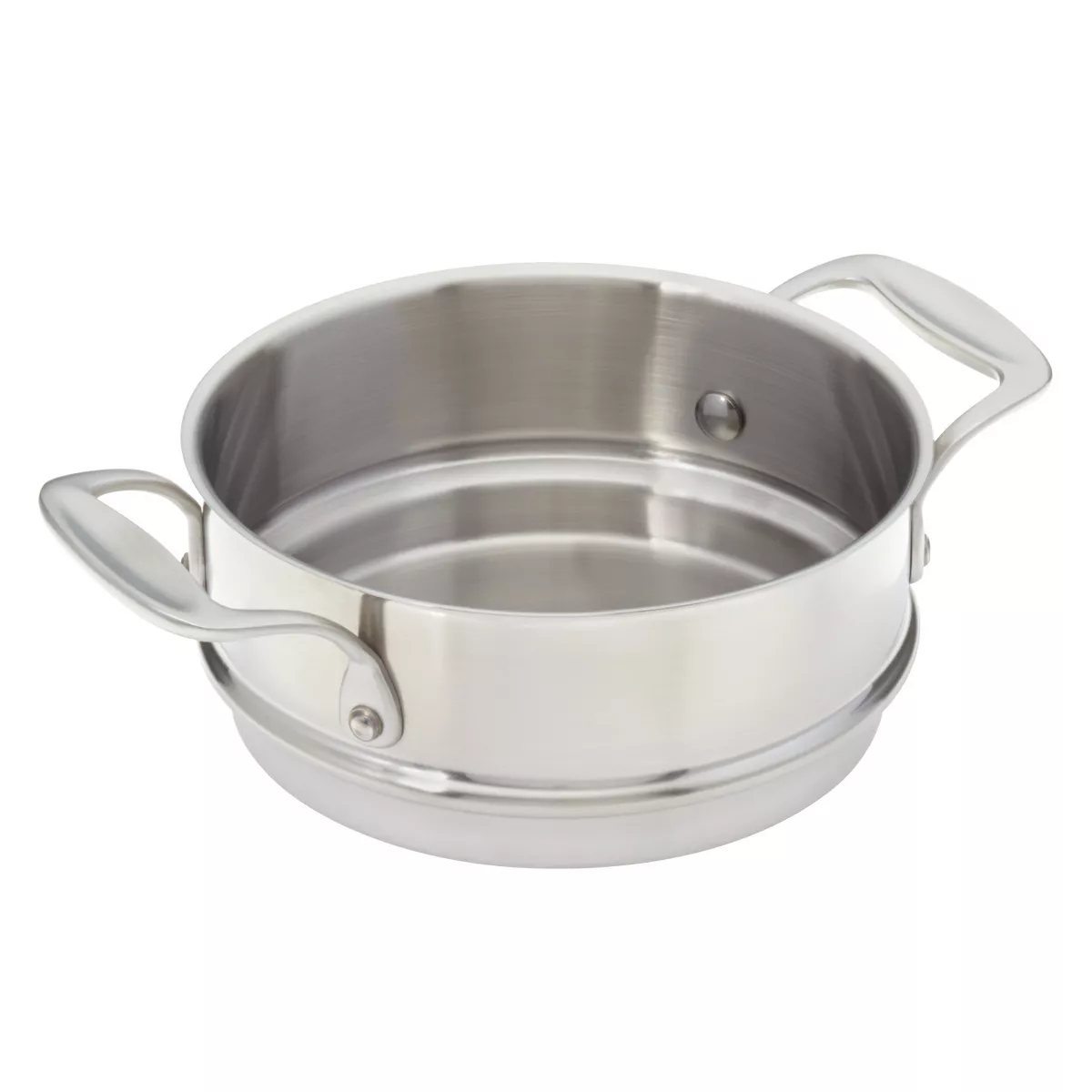 American Kitchen Cookware Stainless Steel 2 Quart Covered Saucepan with Double Boiler Insert